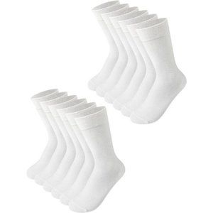Women Crew Cotton Long Soft Thin White Socks 3-12 Pack